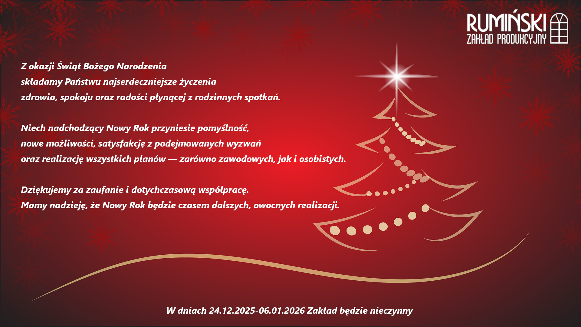 Życzenia świąteczno-noworoczne